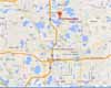 Map to Dayo Scuba Orlando Florida